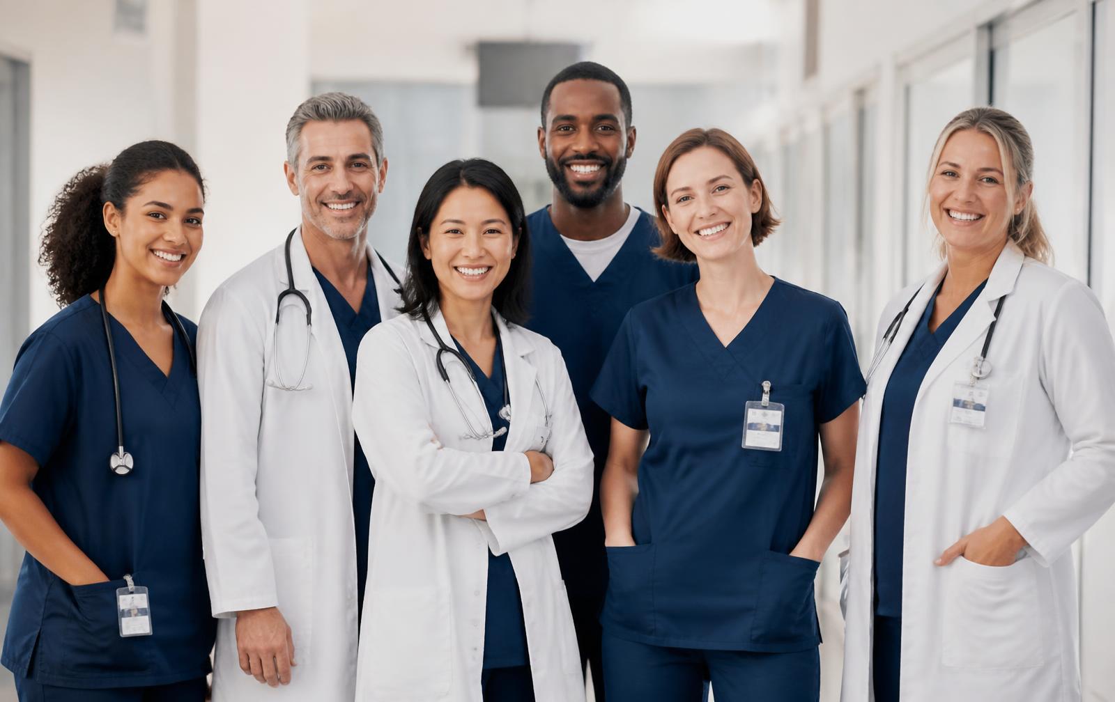 The Phoenix MD care team smiling together in the clinic